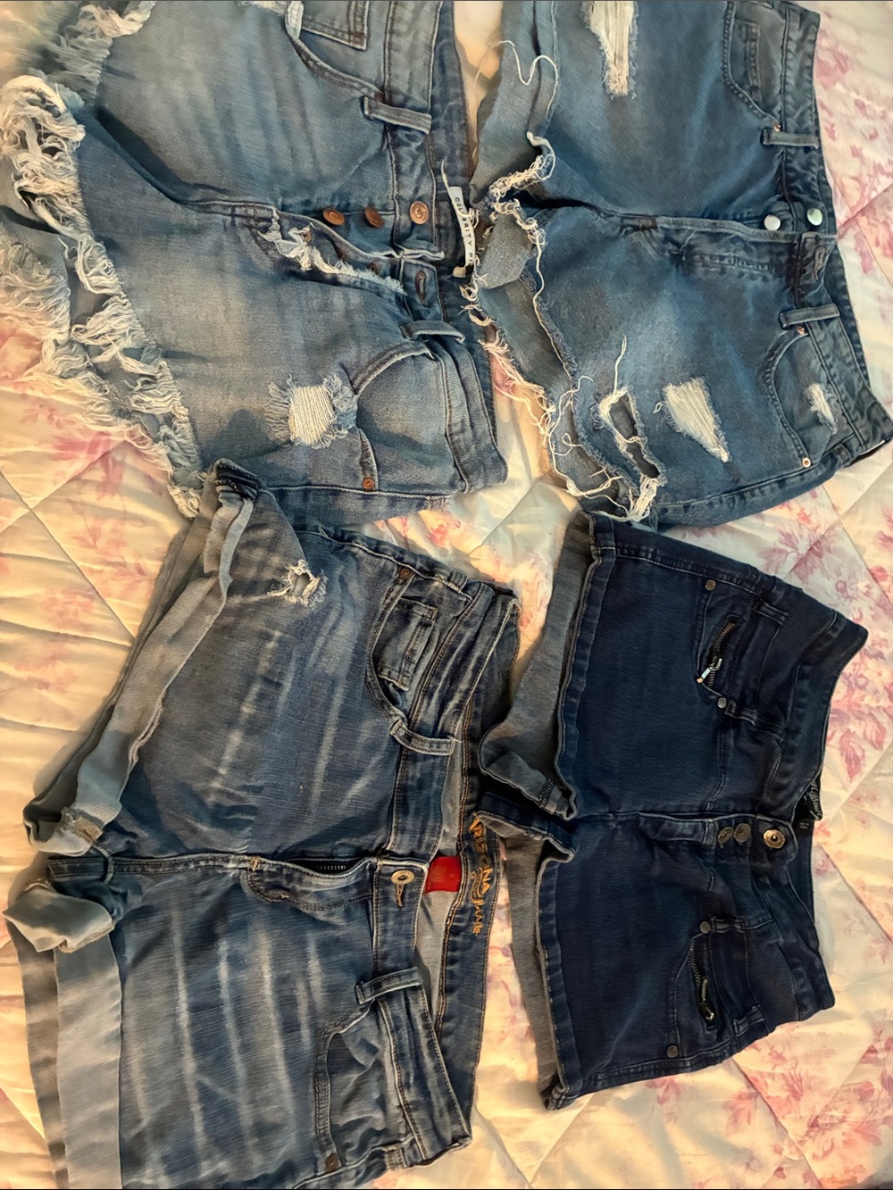 Women’s Distressed Blue Denim Shorts bundle